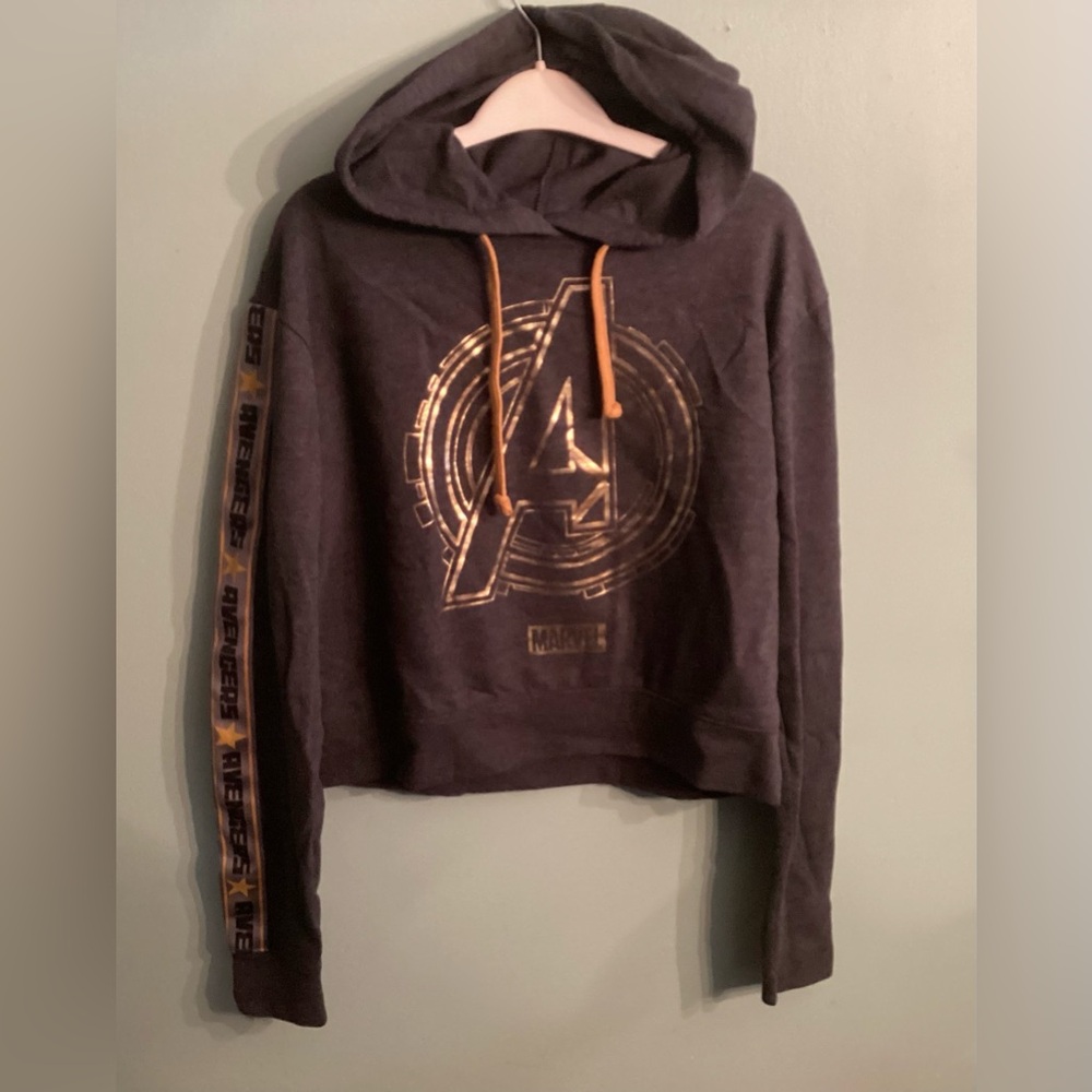 NWOT unique marvel avenger cropped hoodie from Universal Studios. Ladies…